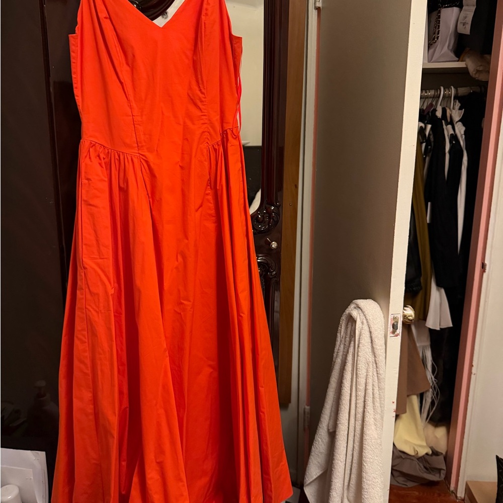 Babaton Vibrant Orange Maxi Dress